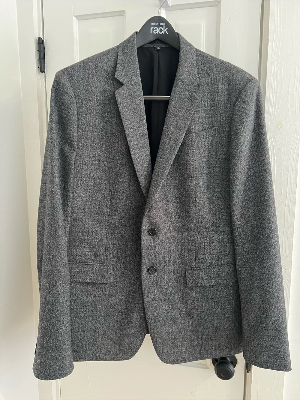 All Saints Men's Gray Two-Button Sport Coat